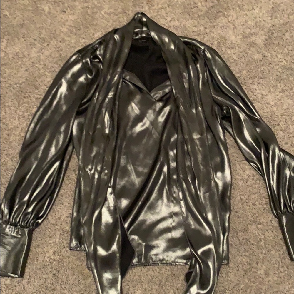 Metallic blouse